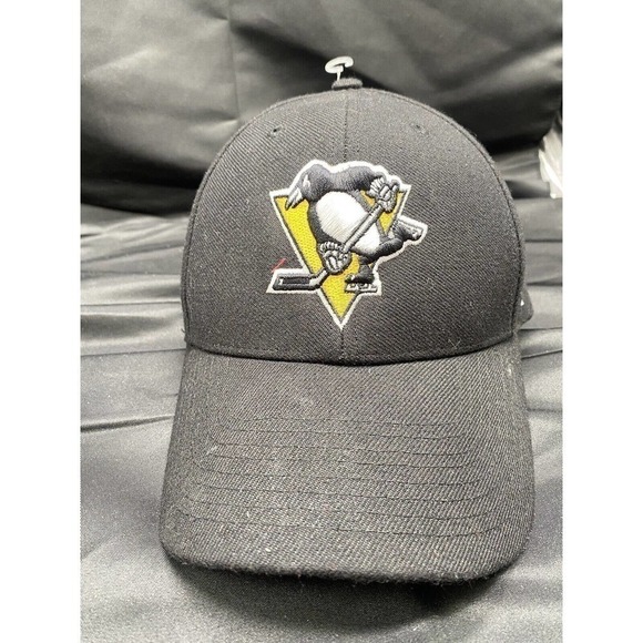 Pittsburgh Penguins NHL ‘47 Brand Adjustable Black Ball Cap Hat EUC - Picture 2 of 5